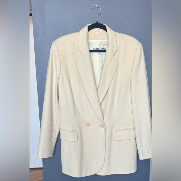 Cerruti 1881 Jackets & Blazers - CERRUTI 1881 Ultra Soft Luxurious Angora Wool Double-Breasted Blazer Jacket